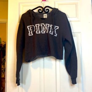 Cute crop hoodie PINK Victoria Secret